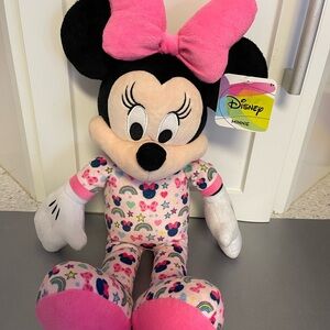 Disney Minnie Mouse Plush Toy - Pink and White 20” - NWT